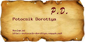 Potocsik Dorottya névjegykártya
